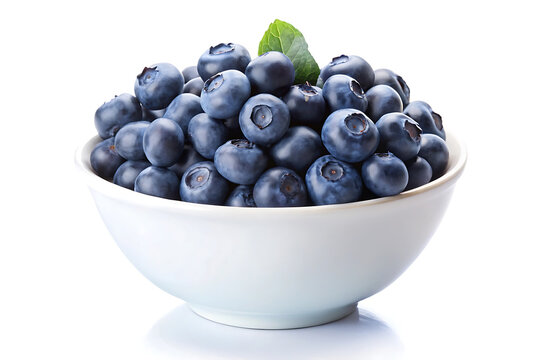 blueberries in a white bowl image