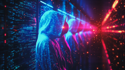 Hacker are planning to hack and attack networks and cyber security systems.abstract innovative cyber security network, using interconnected nodes to represent business partnerships on the Smart ciyt	