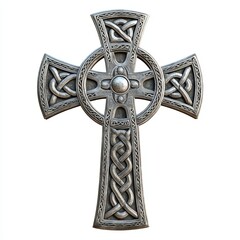 celtic cross on white background