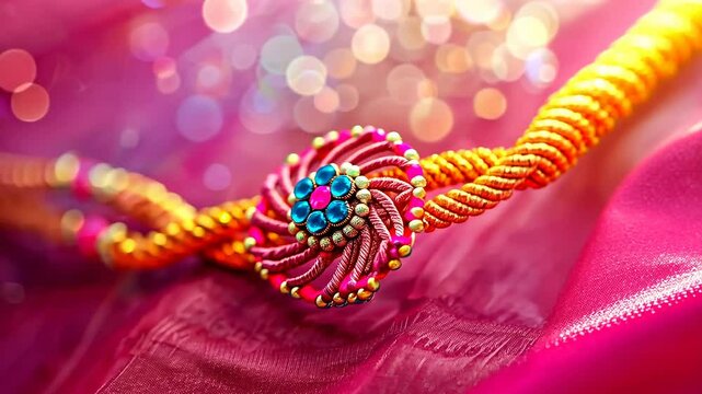 Raksha Bandhan video: rakhi amulet, Hindu celebration, sacred protection, saluno observance, silono tradition, rakri ceremony spiritual thread August full moon, bhai tika connection, sibling festival.