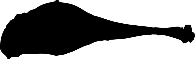 Smoked leg silhouette