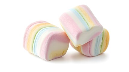 Marshmallow isolated on white background