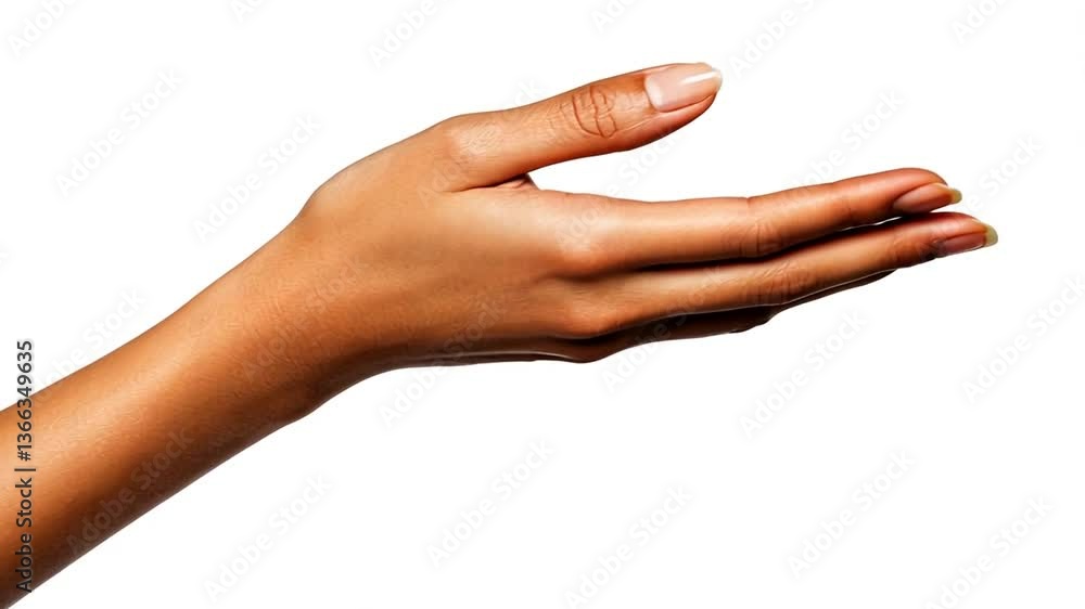 Poster elegant hands reaching out in soft light generative ai