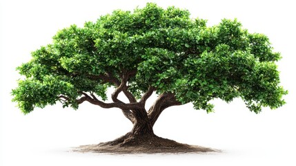 A lush tree standing tall in its natural environment emphasizing the importance of nature conservation