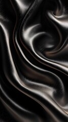 Fototapeta premium Artistic black waves texture render high resolution photo