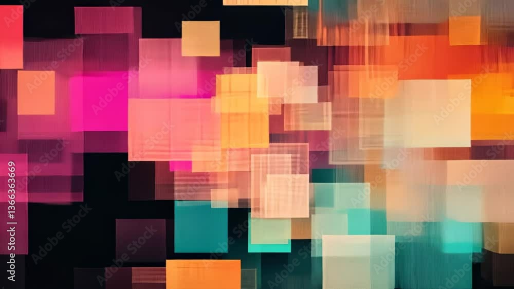 Poster colorful abstract patterns create a dynamic visual experience with vibrant hues and shapes in still 