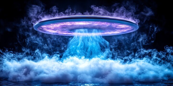 UFO Landing in Smoke.