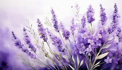 Naklejka premium lavender field in provence france