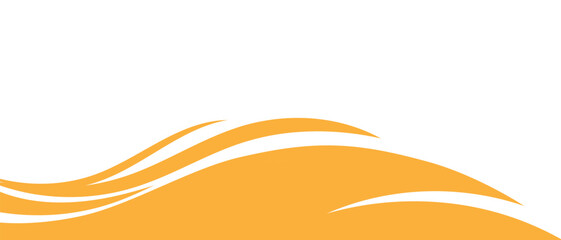 Fototapeta premium abstract orange white wave background design with empty space