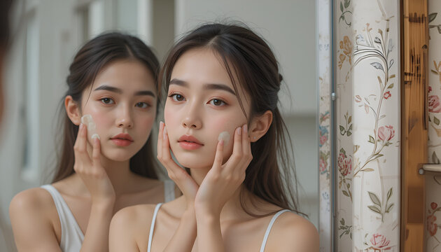 5️⃣ "Self-Care and Beauty Routine" &ndash; Skincare apply karti hui female, mirror selfies, or minimalistic beauty shots (moisturizer, serum, face mask). Commercially bohot bikti hain!
