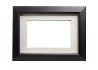wooden frame isolated on white