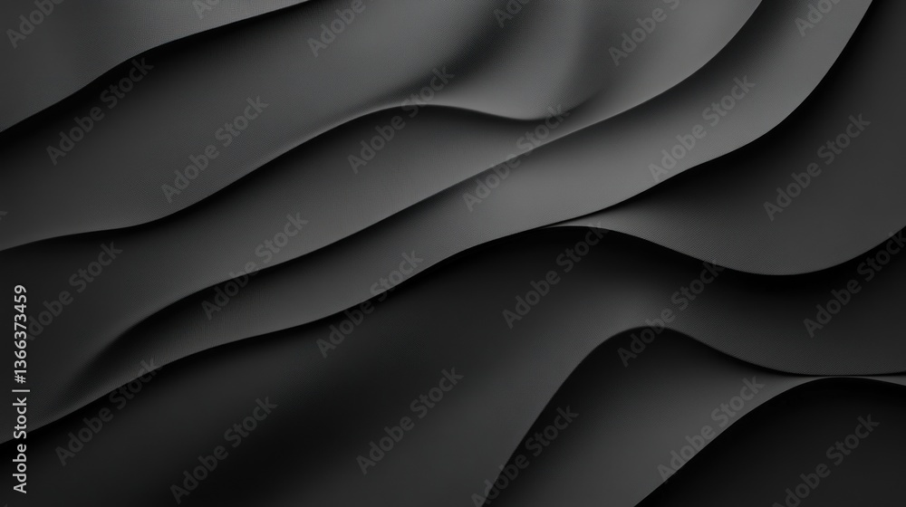 Poster elegant dark waves: a seamless abstract background for modern design projects