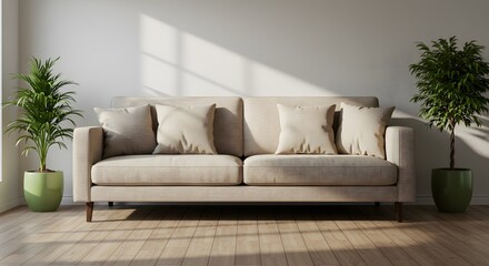 Cozy and Stylish Living Room with Green Decor