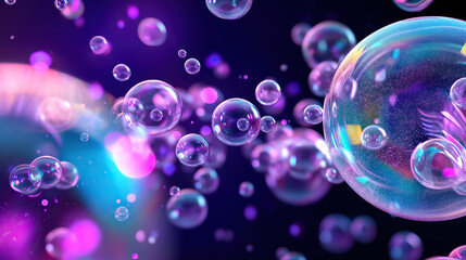 abstract background with bubbles