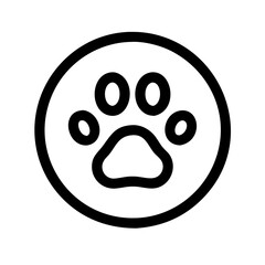Fototapeta premium Paw Print Icon 