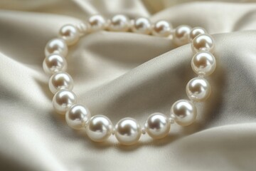 Obraz premium An elegant pearl necklace