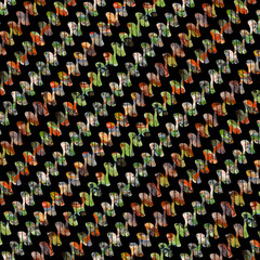 Obraz premium Seamless hand drawn crispy flower pattern. Watercolor floral pattern for fabric, apparel, wallpaper. Unique floral and ethnic design. Modern crispy flower wallpaper tile. Carpet pattern background.