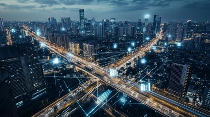 An AI powered system enhancing smart city infrastructure by analyzing traffic patterns, pollution levels, and energy usage to optimize urban planning and resources