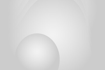 Abstract grayscale design with subtle curves and a single, soft-edged sphere