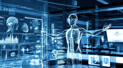 Digital Twin AI Simulation of Human Being in High-Tech Lab Environment