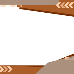 wooden frame on a wooden background