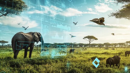 An AI powered system enhancing wildlife conservation by analyzing animal movement data, AI-assisted habitat protection, and real-time biodiversity tracking for improved conservation efforts