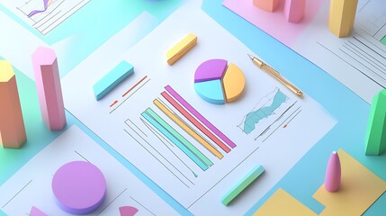 Key financial metrics illustrated with bar graphs for clear analysis image