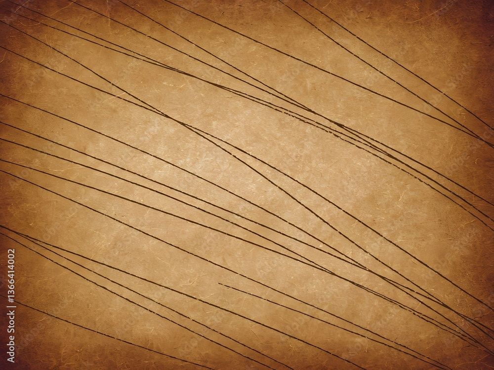 Aufkleber antique paper texture backdrop, aged look, parchment style design. delicate light brown lines create