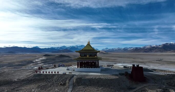 Chinese Guandi Temple in Tibet, China