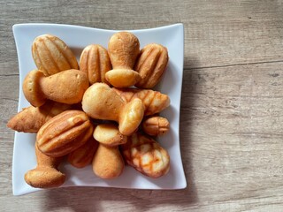 Homemade cookies on a plate 