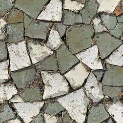 Obraz premium Abstract Broken Tile Mosaic Wall Texture Background