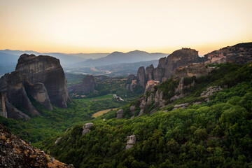 Meteora – one of the wonders of the world, suspended monasteries in Greece.