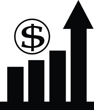 Sales growth icon, growth rate icon, growth icon free, improvement icon, economy icon