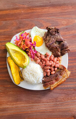 bandeja Paisa, colombian traditional dish 