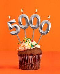 Candle number 5000 - Number of followers or likes