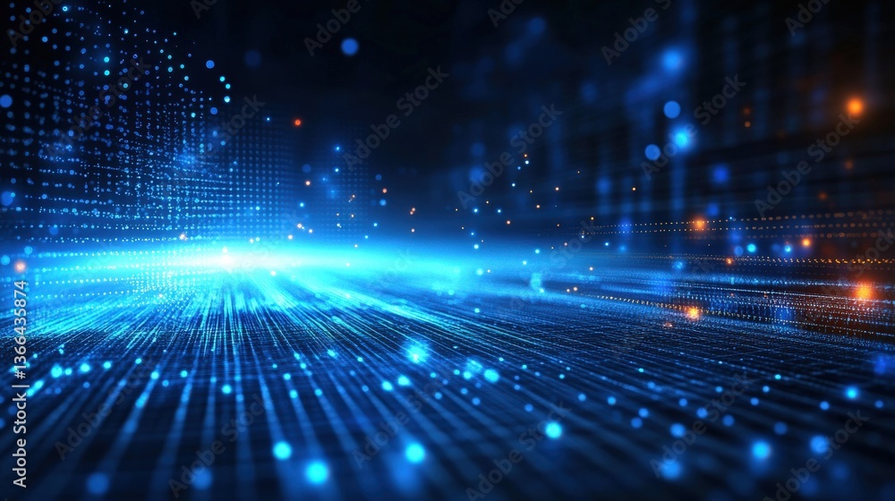 Poster digital network futuristic abstract background