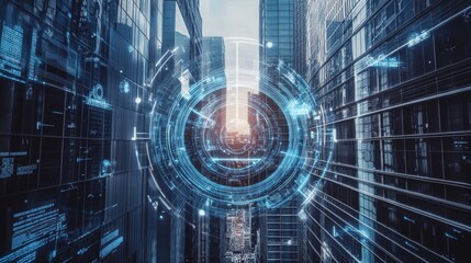 Obraz premium An AI powered system improving public safety by analyzing crime data, AI-assisted threat detection, and real-time surveillance monitoring for enhanced security