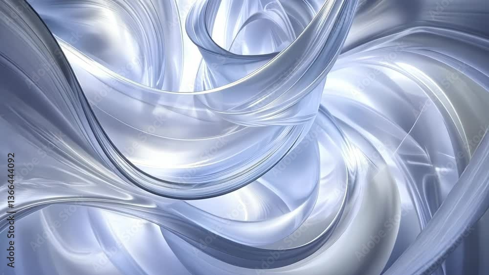 Poster swirling abstract patterns create a captivating visual experience with fluid movements and shimmerin