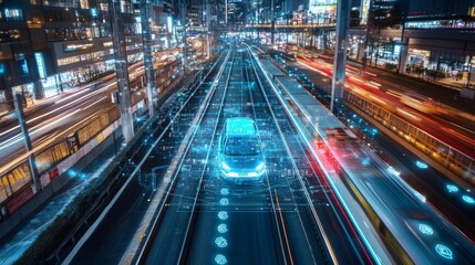 An AI powered system improving public transportation by analyzing commuter data, traffic patterns, and route efficiency to optimize transit systems