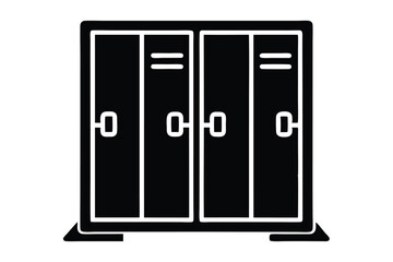 gym locker vector icon.eps