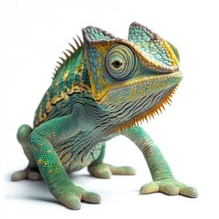 Obraz premium the elegance of a chameleon frozen in time