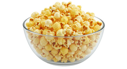 Isolated Bowl of Popcorn