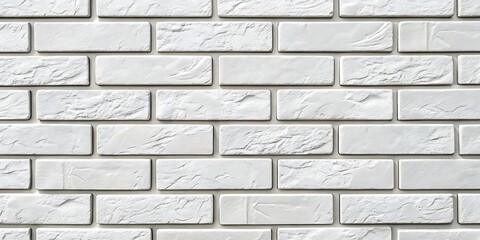White Brick Wall Texture Background Image Perfect for Design Projects