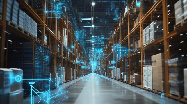 An AI powered system improving supply chain visibility by analyzing production schedules, supplier performance, and logistics data to reduce disruptions and improve inventory control