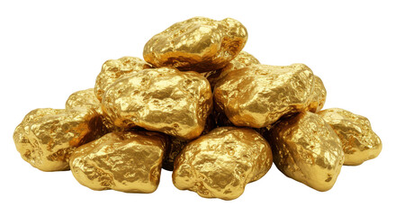 Isolated Gold Nuggets