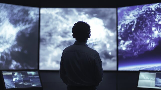 An AI powered system improving weather prediction by analyzing atmospheric data, ocean patterns, and climate models to provide more accurate forecasts