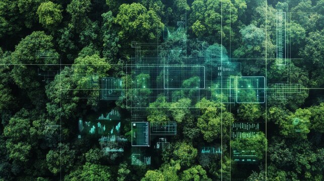 An AI powered system improving wildlife conservation by analyzing habitat data, animal tracking, and environmental factors to protect endangered species and ecosystems