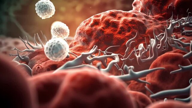 This visual journey reveals the complex relationships between cancer cells and immune cells