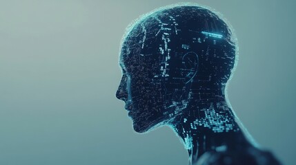 Obraz premium An AI powered system optimizing digital marketing campaigns by analyzing customer data, online behavior, and market trends to deliver personalized content and ads