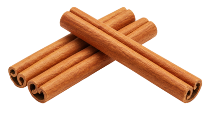 Isolated Cinnamon Sticks